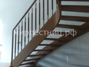 № 114 т.2     3 d поворот тетивы. Ограждение из нержавеющей стали 