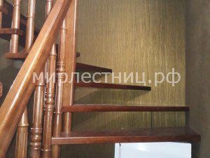 № 166 б.    Дубовая больцевая лестница. - 3