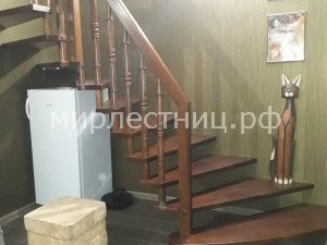 № 166 б.    Дубовая больцевая лестница. - 5