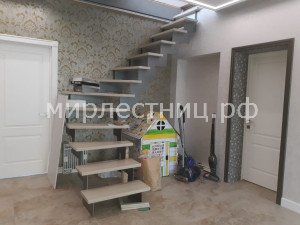 № 170 к.    Лестница без ограждения на плоских чистовых косоурах. - 3