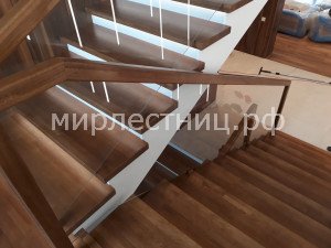№ 180 к.   Лестница с подстветкой и стеклянным ограждением.  - 2