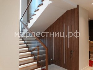 № 180 к.   Лестница с подстветкой и стеклянным ограждением.  - 6
