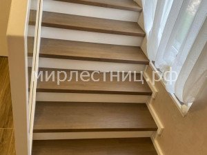  № 184 к.2.   Комплектующие лестницы окрашены в два контрастных цвета.
