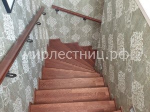 № 190 к.    Классическая лестница на металлическом каркасе. С 1 на 2  этаж. Продолжение №189 к. - 2
