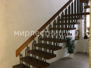 № 199 кс. Консольная лестница с кованным ограждением. - 7