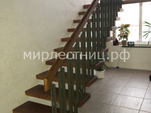 № 199 кс. Консольная лестница с кованным ограждением. - 8