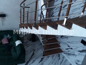 № 210 к.3    3d ограждение с пластиковым поручнем. 