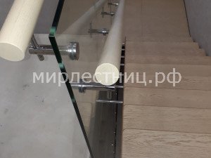 № 226 к ОГ-21.    Стеклянное ограждение лестницы. Монтаж на пол 1 этажа. - 2