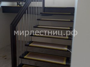 № 234 б.3.      Больцевая лестница с ограждением из нержавеющей стали.  