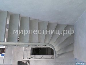 № 198 б.    Больцевая лестница с современным ограждением из нержавеющей стали. - 8