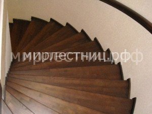 № 64 к.3.    Криволинейная лестница вся забежная.