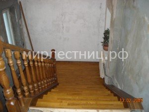 № 11 т - 6.   Поворот лестницы на 180 градусов через площадку.