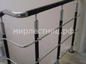 № 70 к - 3.   Вариант крепления рейлингов к комбинированной стойке через 